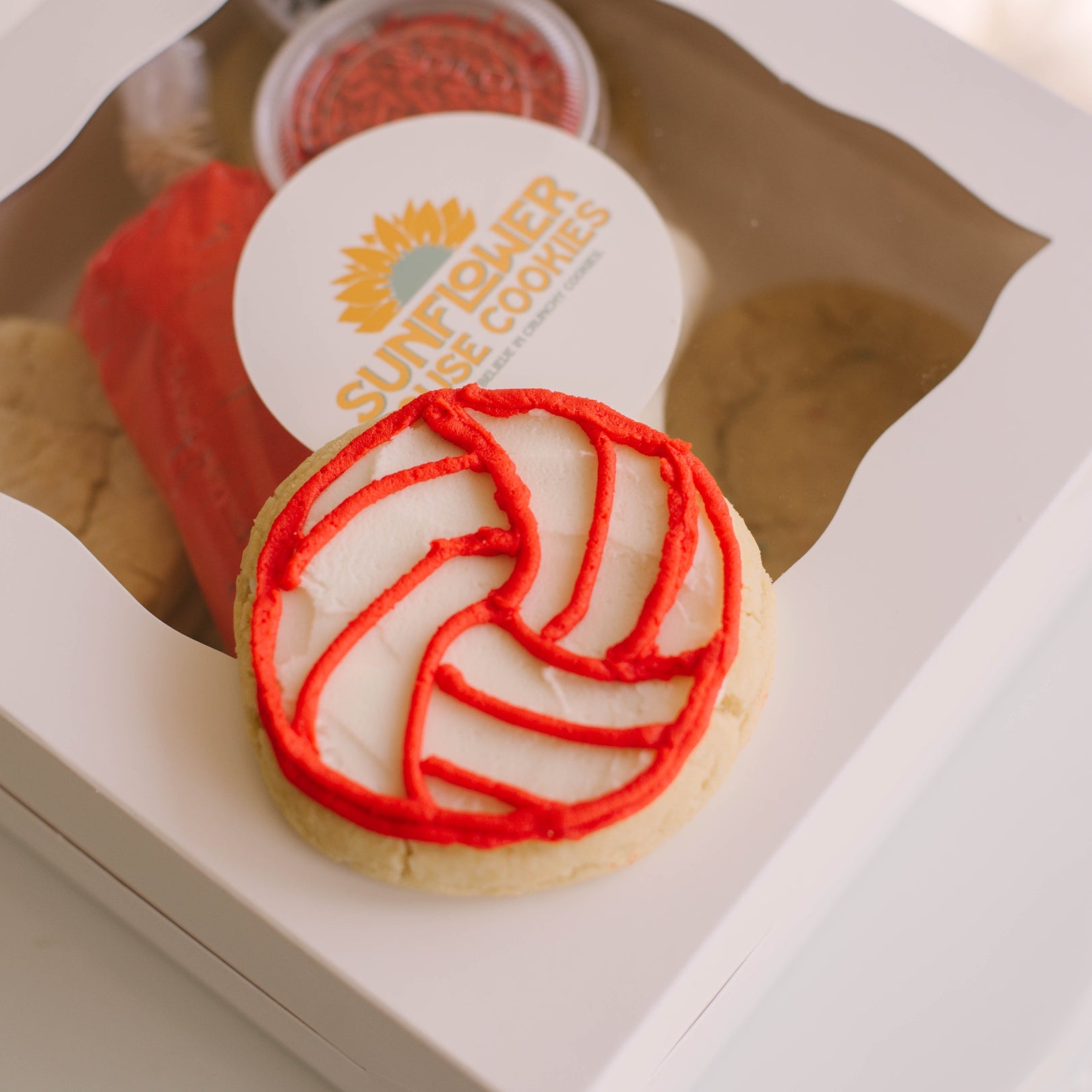 Volleyball Sugar Cookie Decorating Kit - 6 or 12 Pack