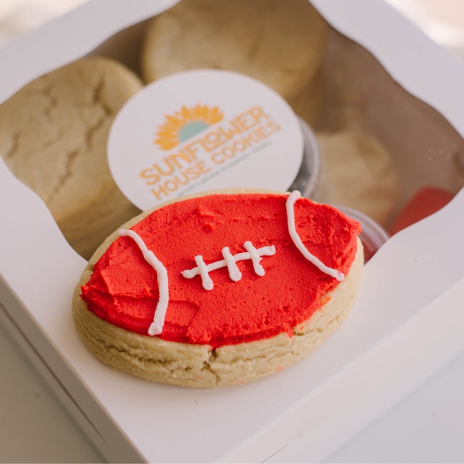 Football Sugar Cookie Decorating Kit - 6 or 12 Pack