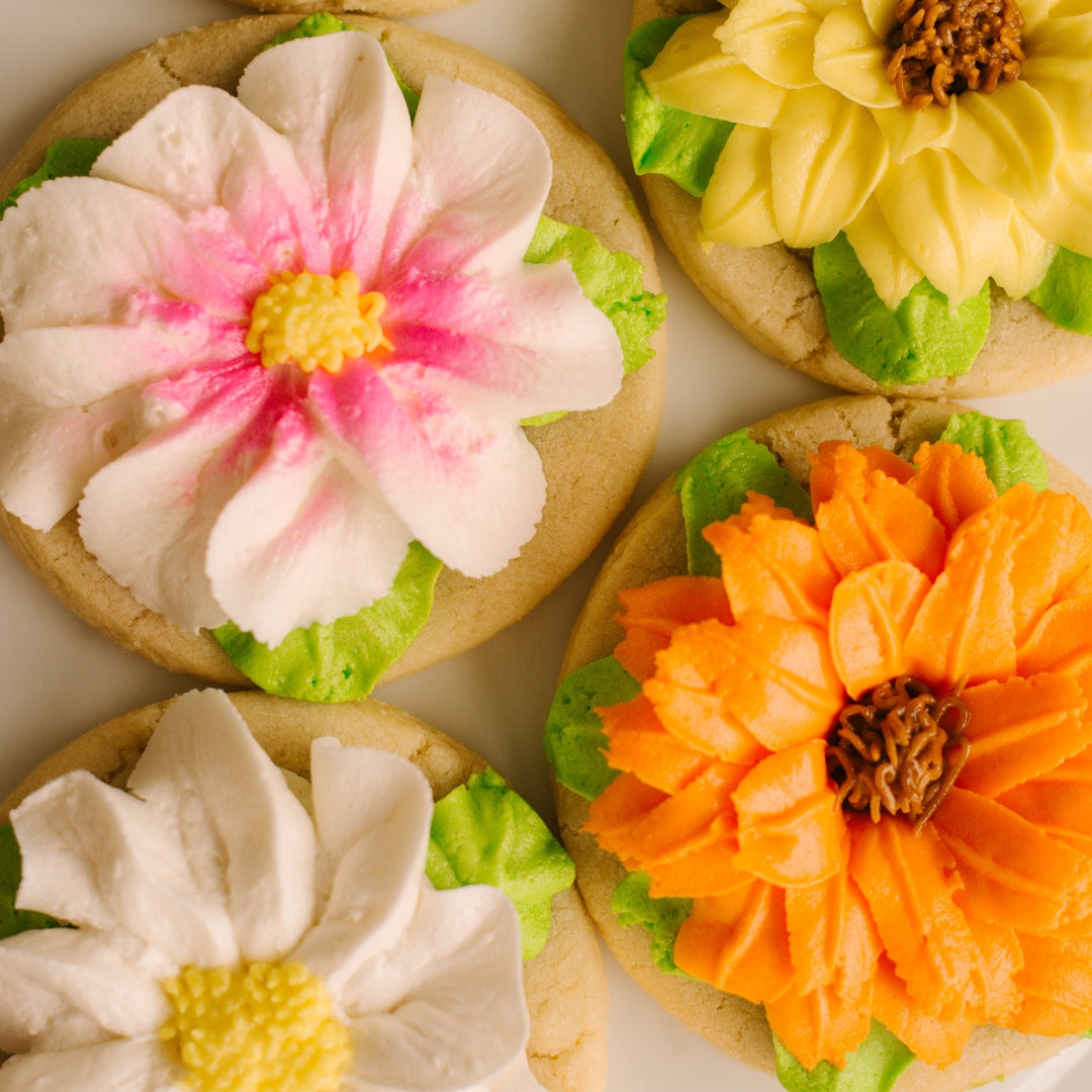 Floral Decorated 4" Cookies