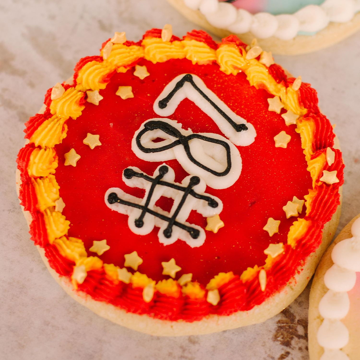Football for the Girlies Decorated Jumbo Cookies