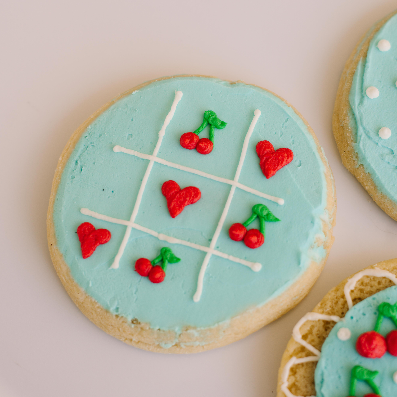 I Love You Cherry Much Decorated Jumbo Cookies