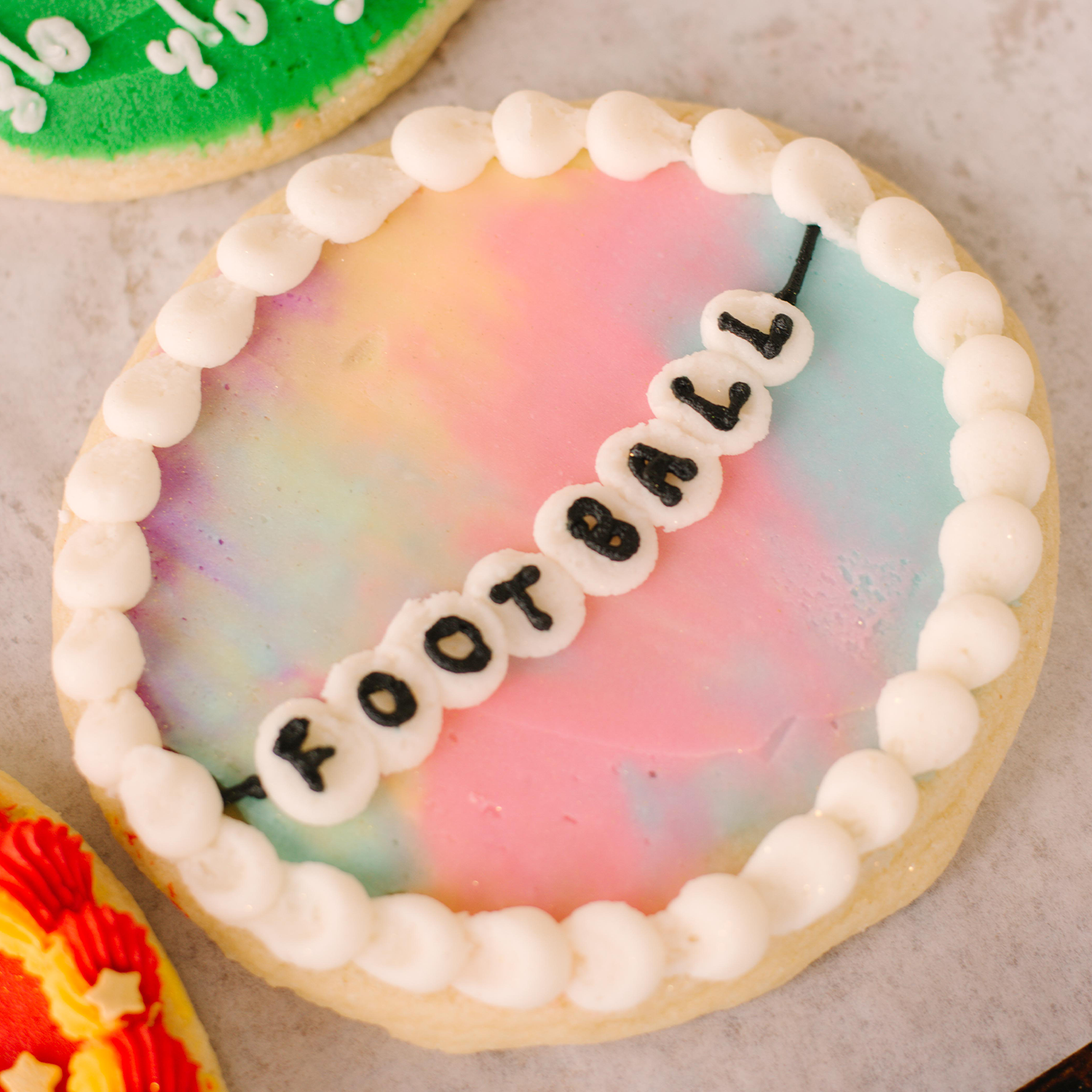 Football for the Girlies Decorated Jumbo Cookies