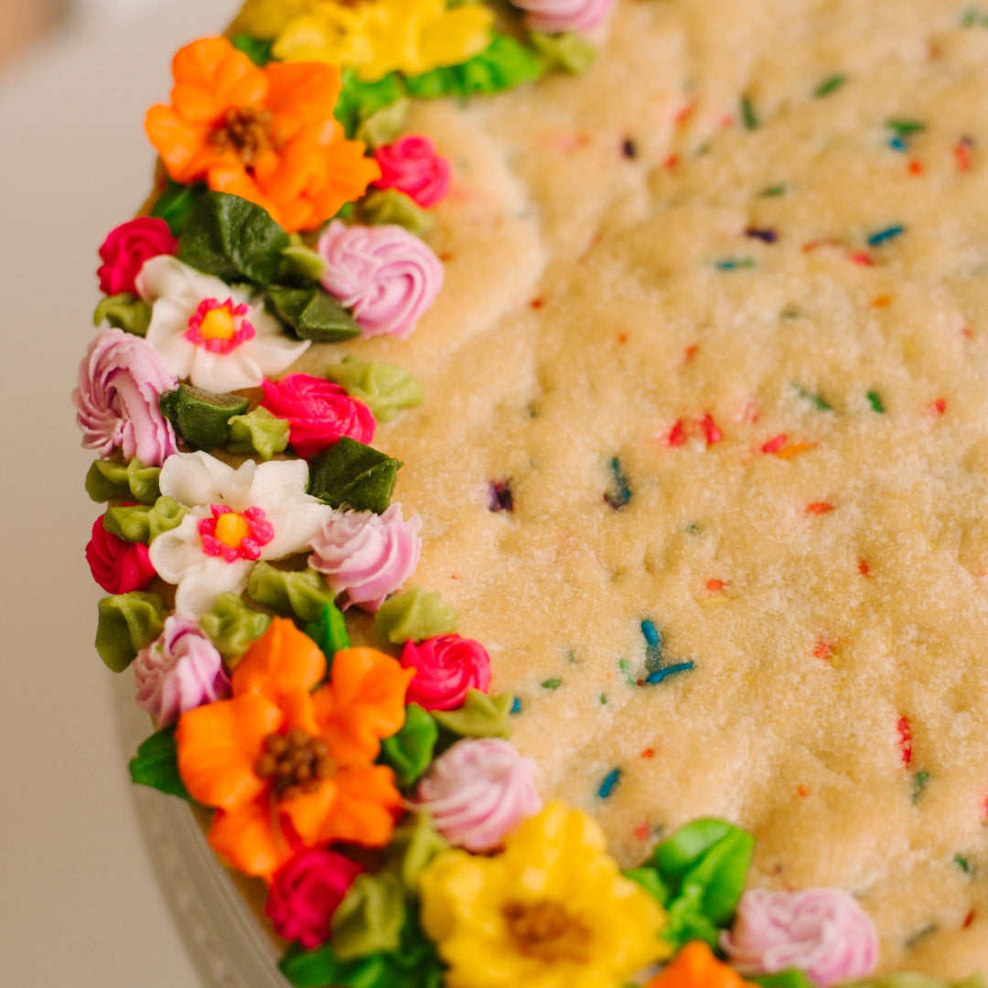 Floral 12" Cookie Cake
