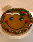 Gingerbread Person Merry Christmas 12" Cookie Cake