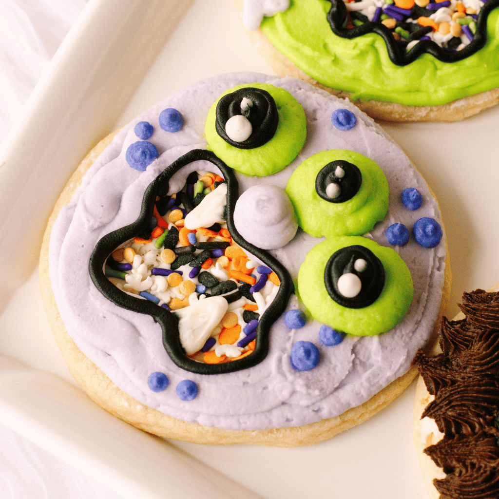 Sprinkle Monsters Decorated 4" Cookies (4 Pack)