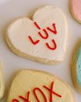 Conversation Heart Decorated Jumbo Cookies