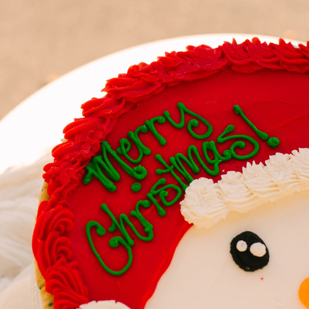 Snowman Merry Christmas 12" Cookie Cake