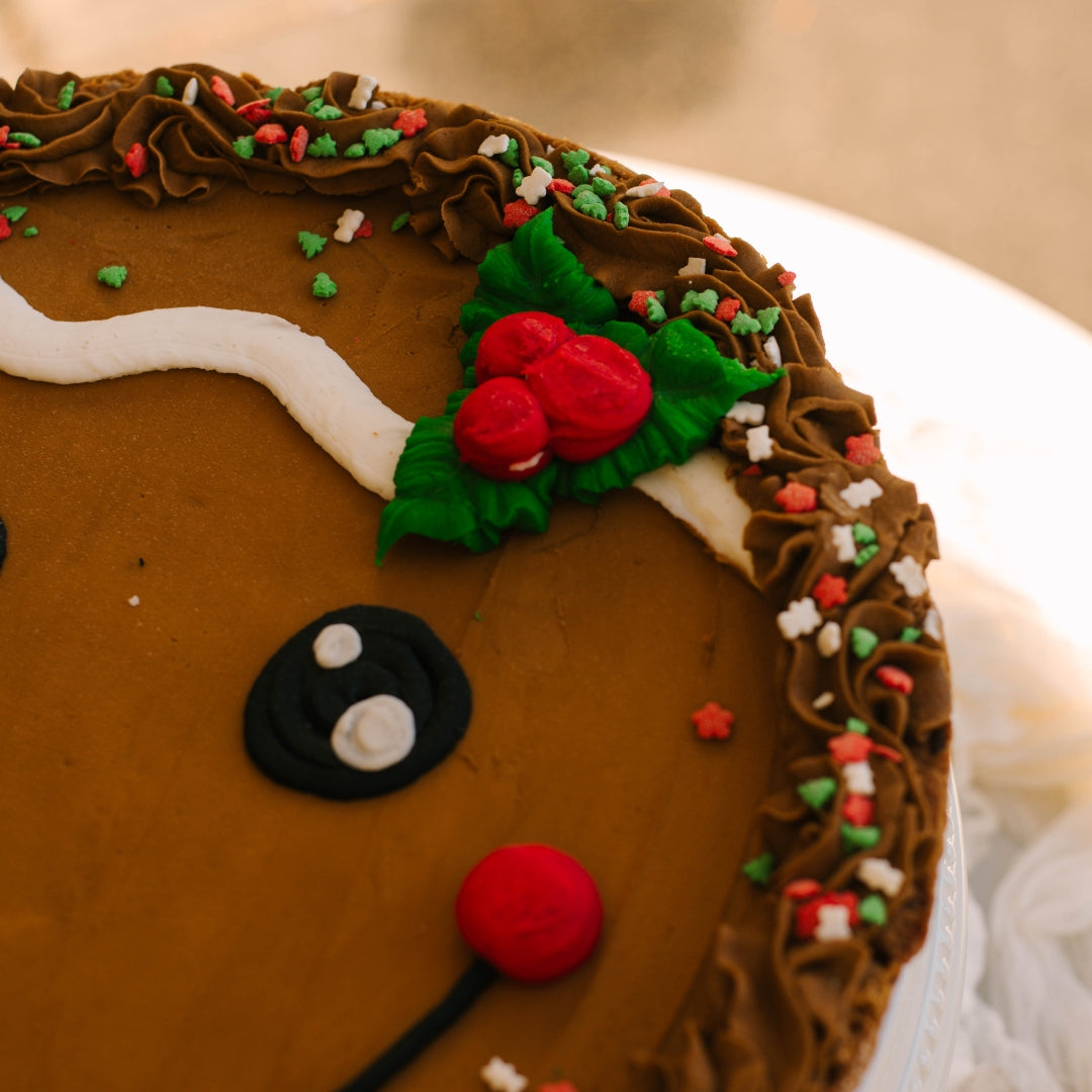 Gingerbread Person Merry Christmas 12" Cookie Cake