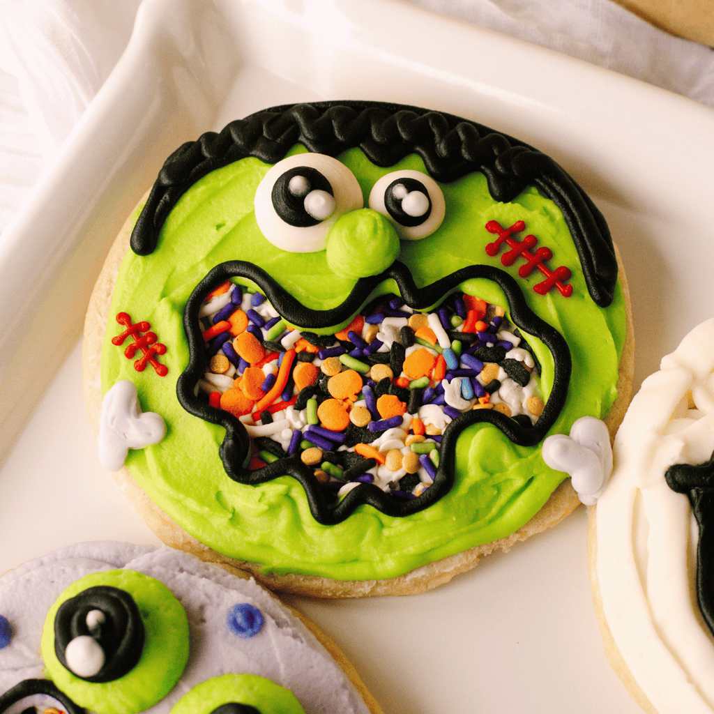 Sprinkle Monsters Decorated 4" Cookies (4 Pack)