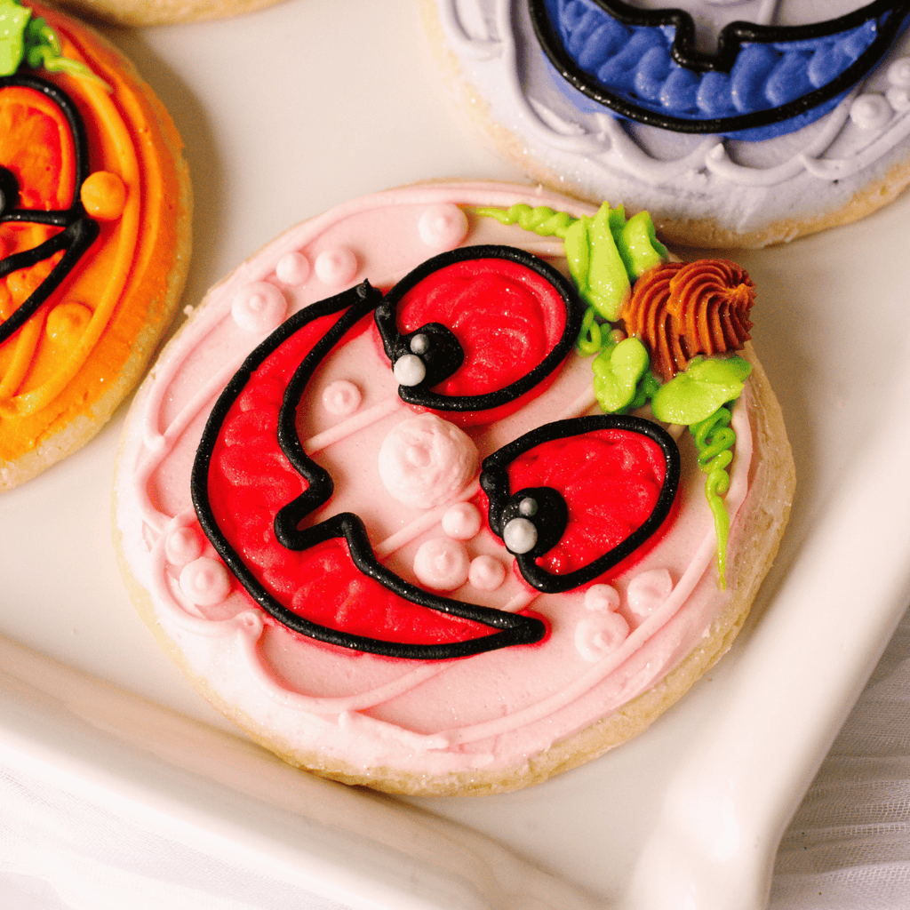 Jack-O-Lanterns Decorated 4" Cookies (4 Pack)