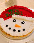 Snowman Merry Christmas 12" Cookie Cake