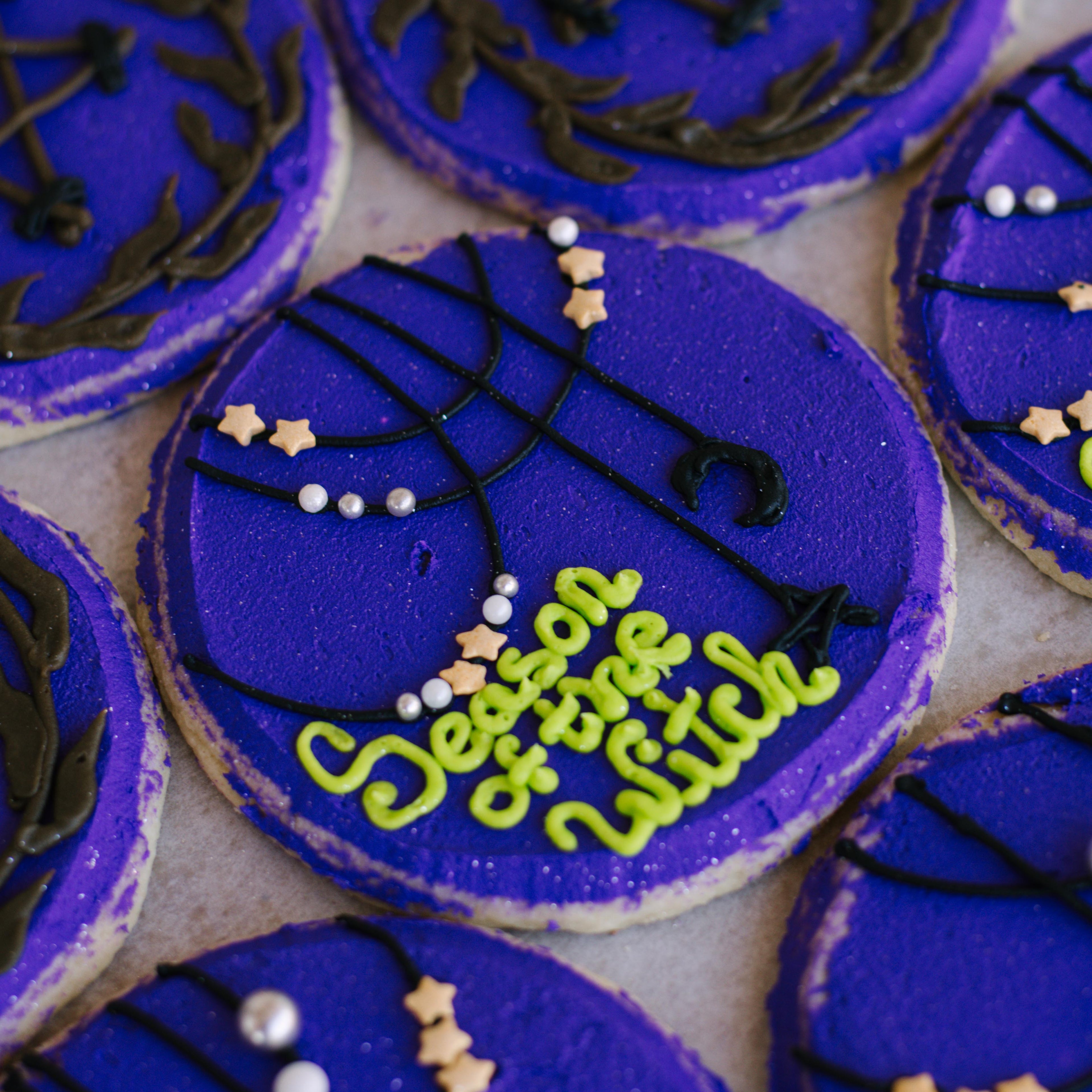 Season of the Witch Decorated 4" Cookies (4 Pack)