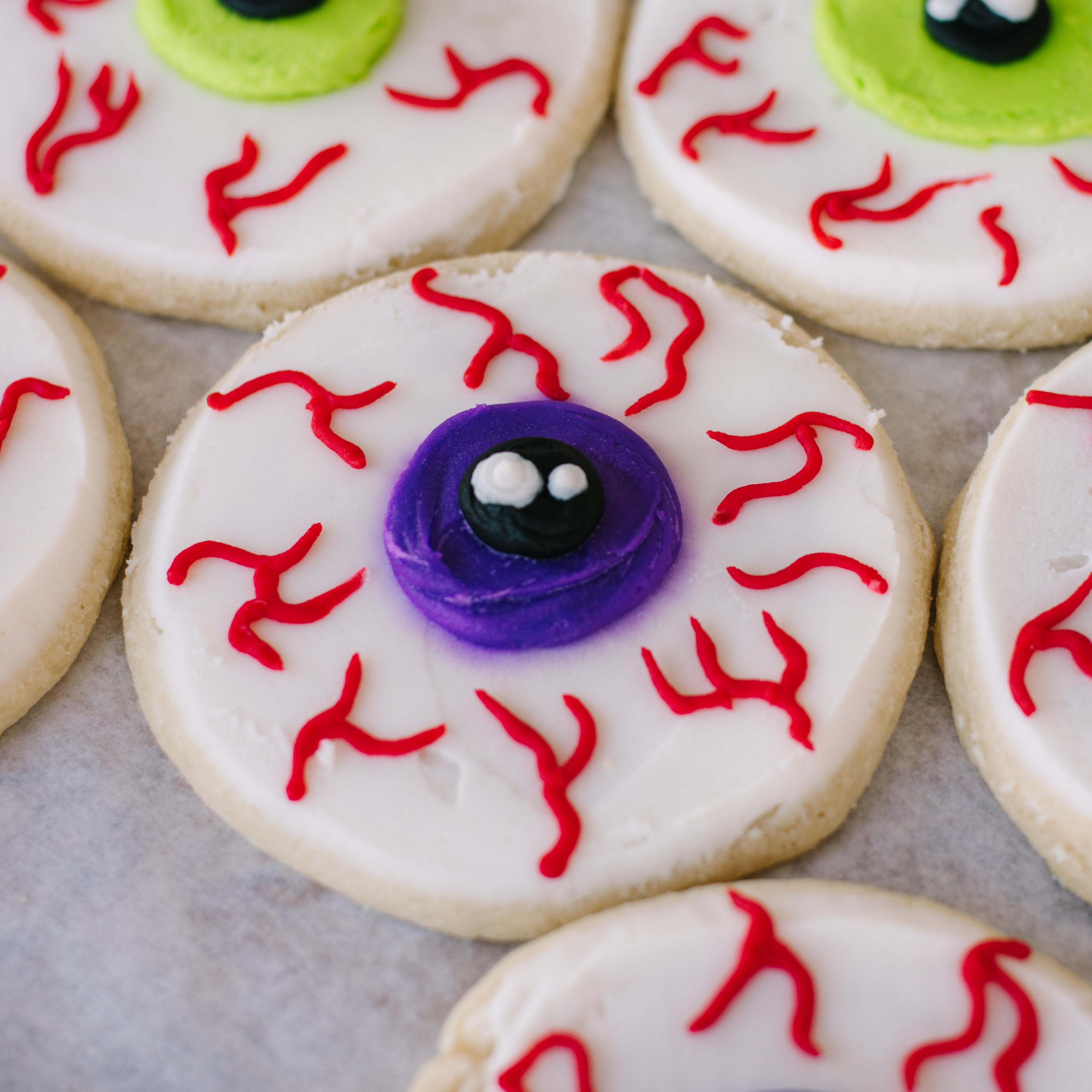 Eyeball Decorated 4" Cookies (4 Pack)