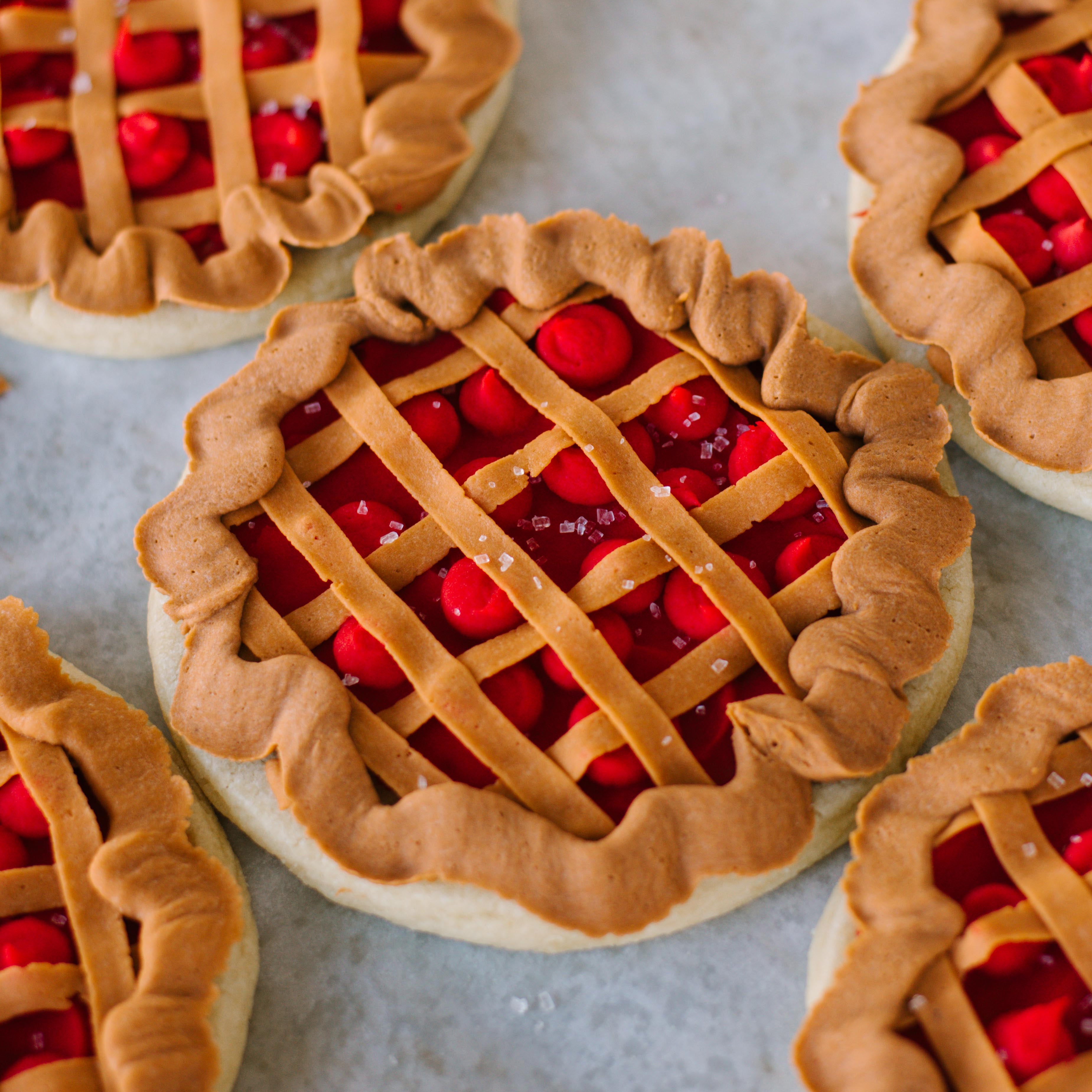 Assorted Pies Decorated 4" Cookies