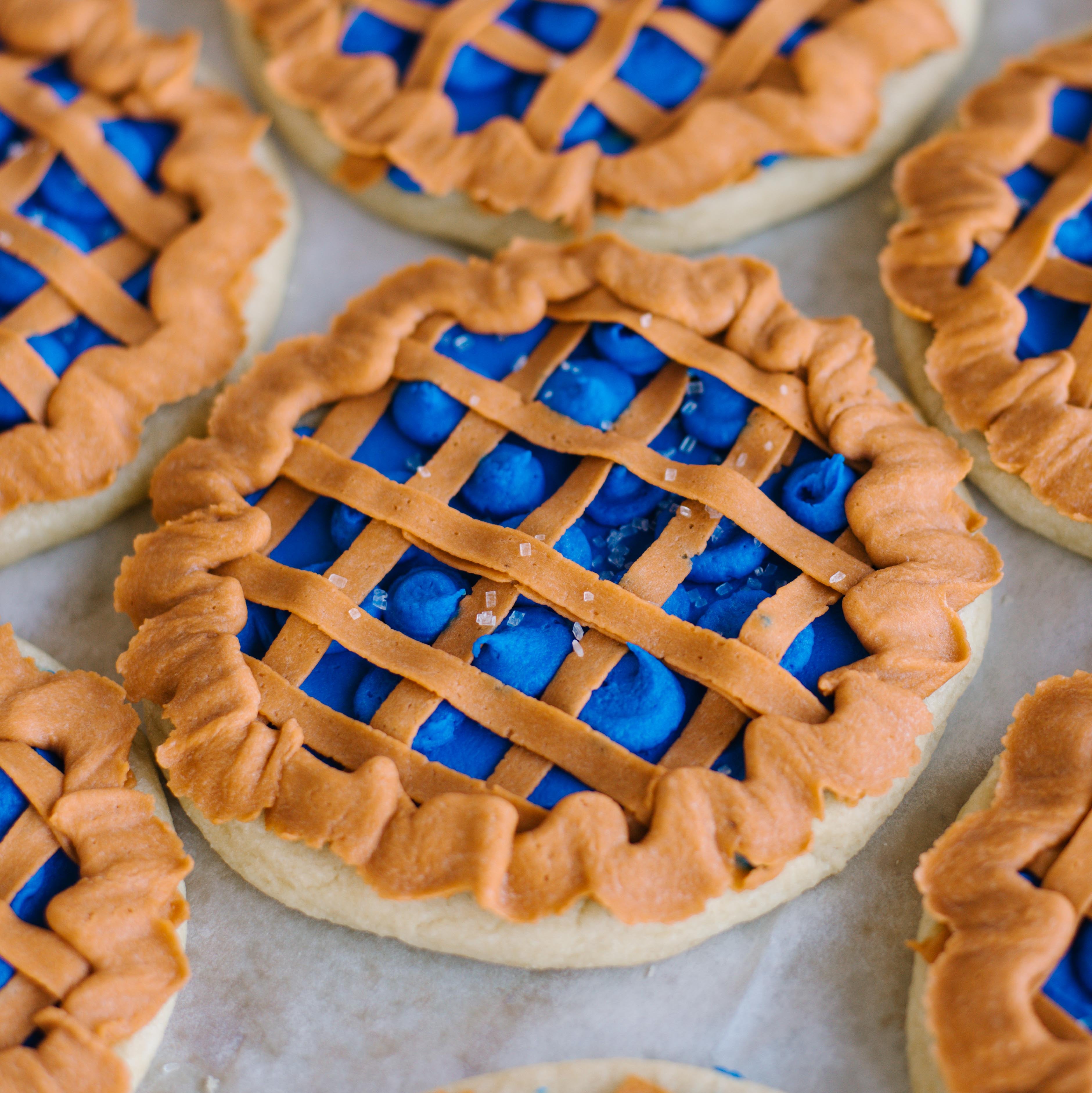 Assorted Pies Decorated 4" Cookies