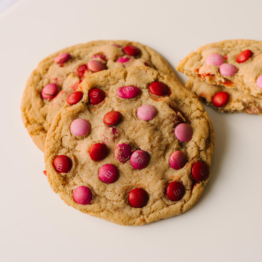 Valentine's Day M&M Cookies
