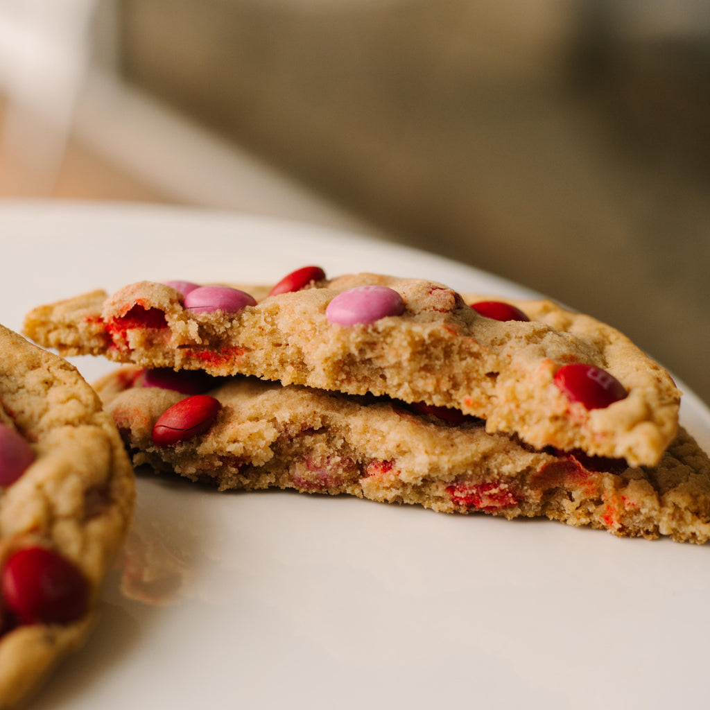 Valentine's Day M&M Cookies