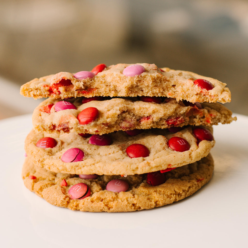 Valentine's Day M&M Cookies