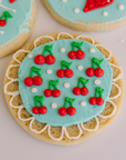 I Love You Cherry Much Decorated Jumbo Cookies