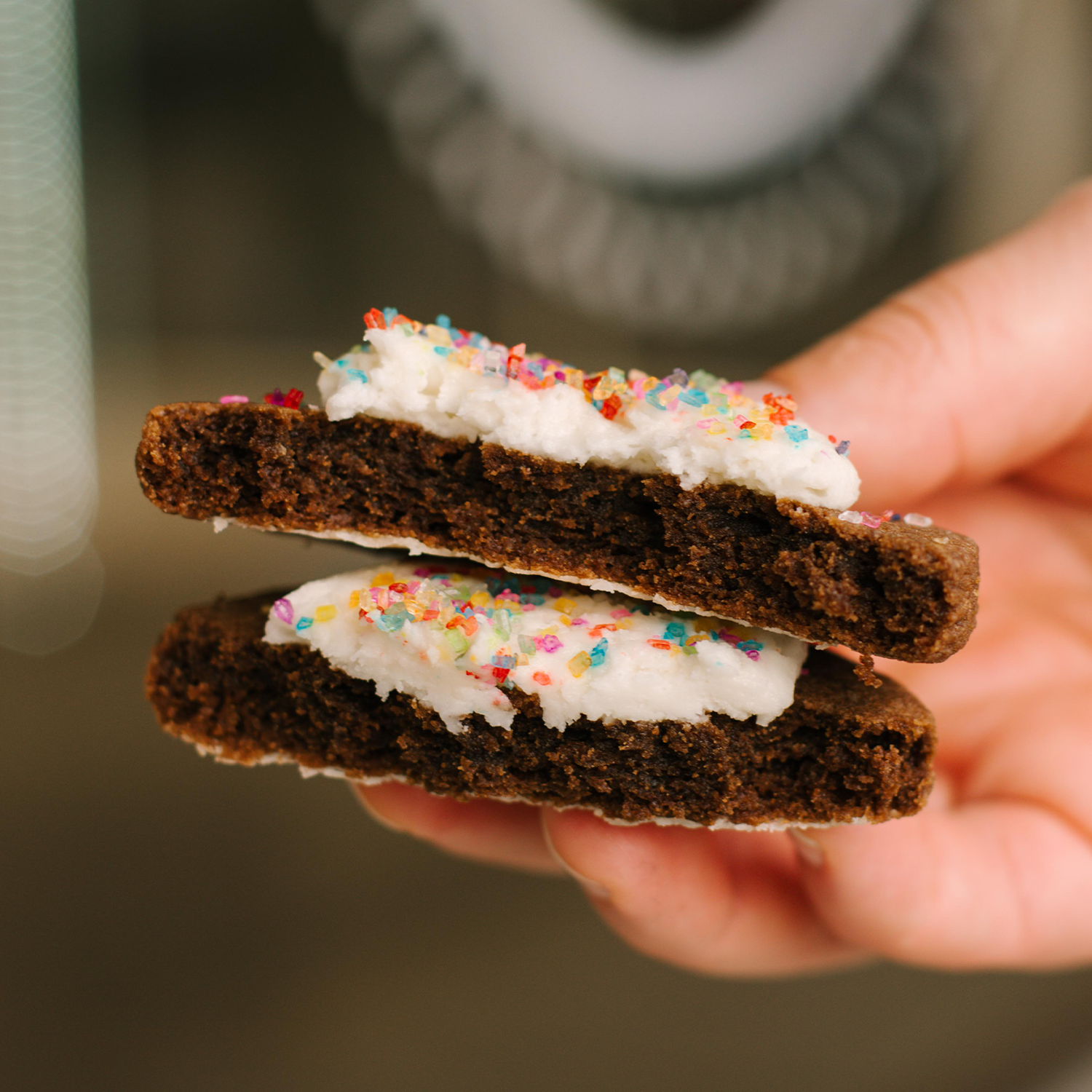 Chocolate Frosted Cookies