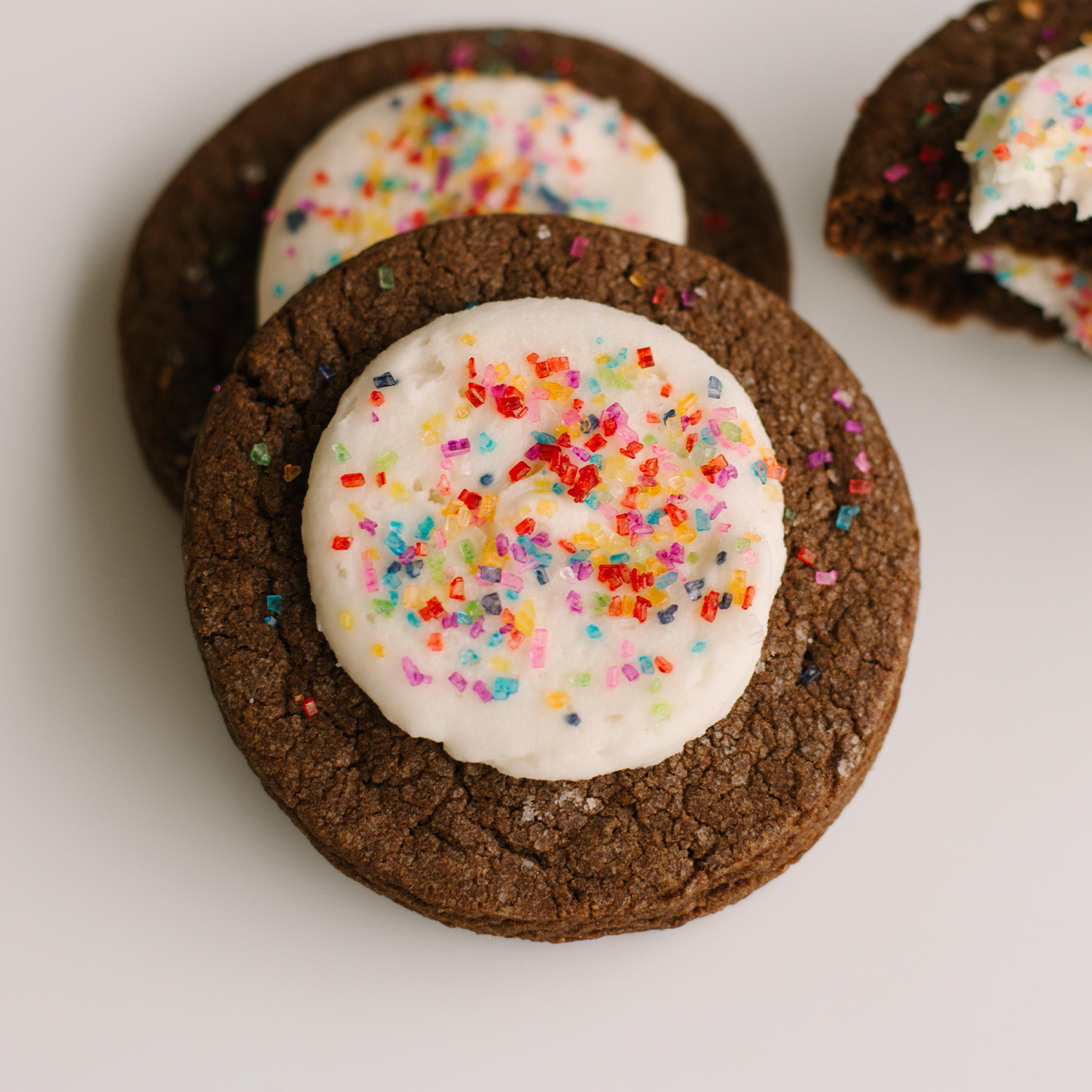 Chocolate Frosted Cookies