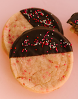 Valentine's Day Dipped Chocolate Cookies