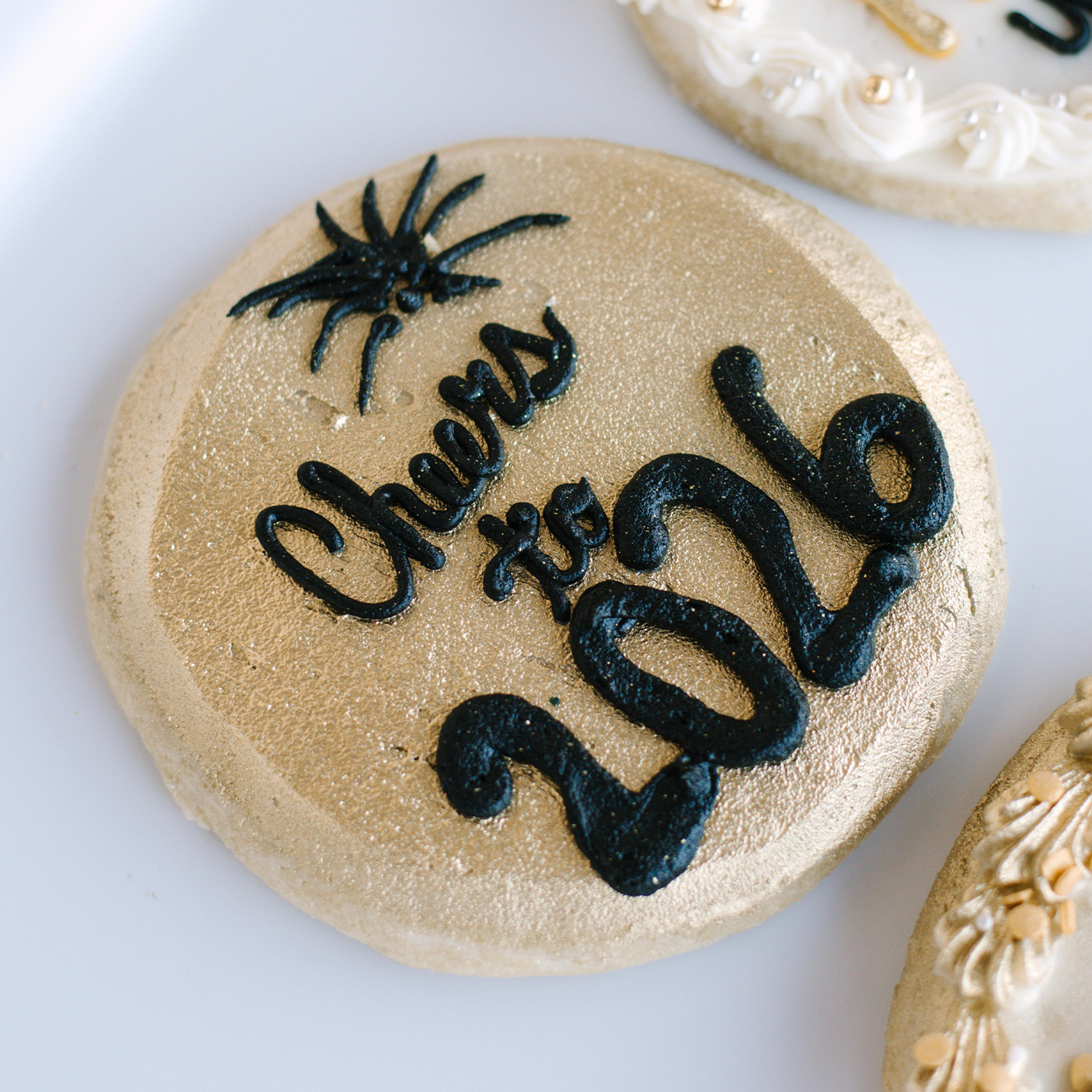 Assorted New Years Decorated 4" Cookies
