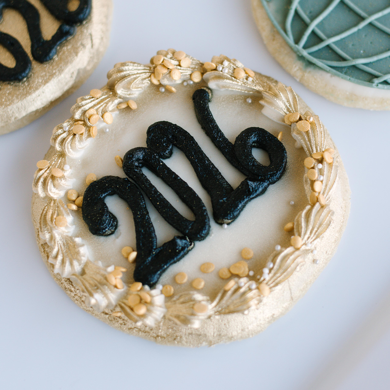 Assorted New Years Decorated 4" Cookies
