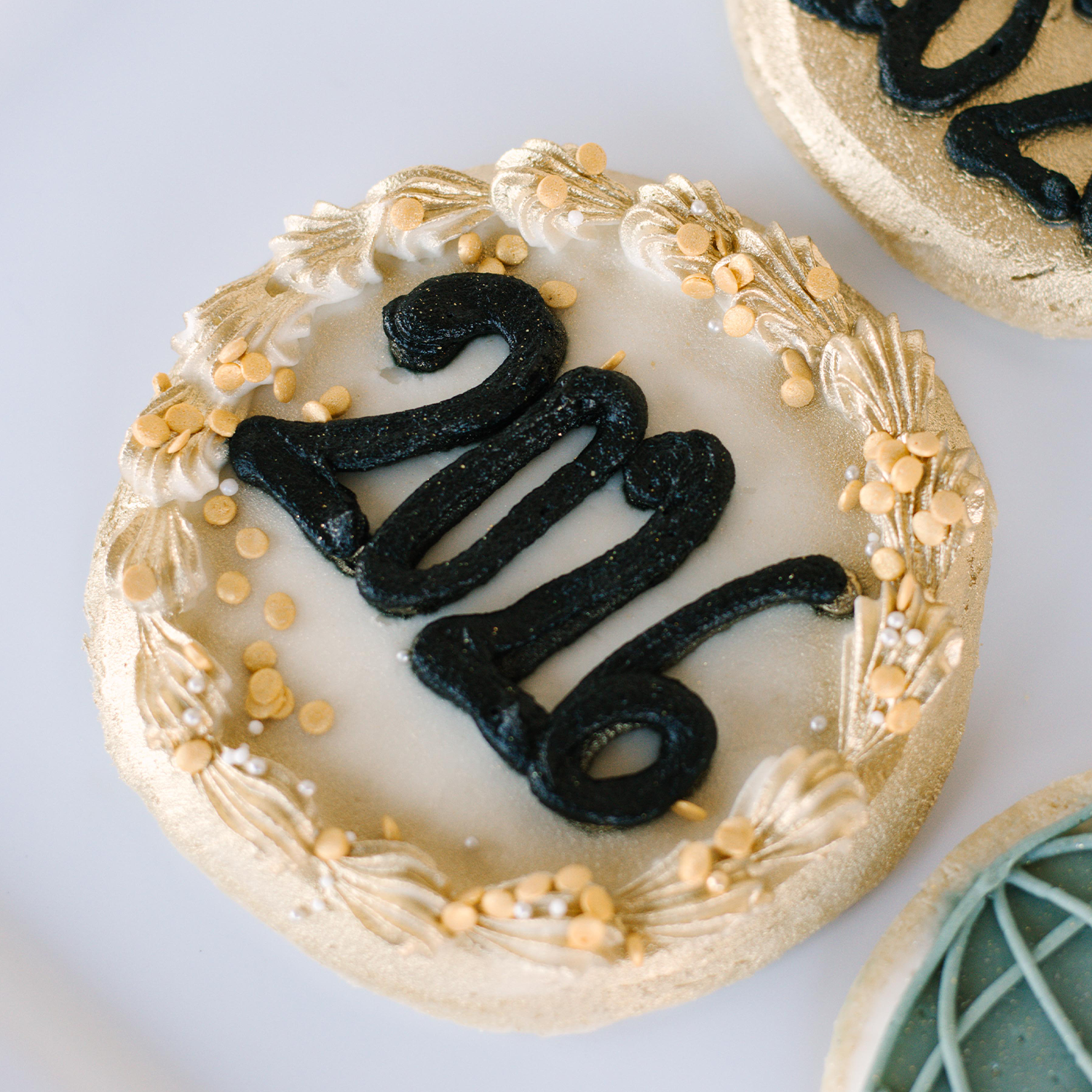 Assorted New Years Decorated 4" Cookies