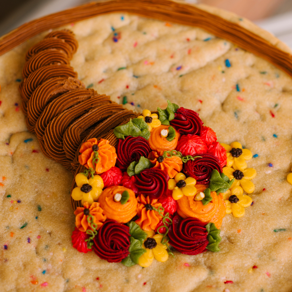 Cornucopia 12" Cookie Cake