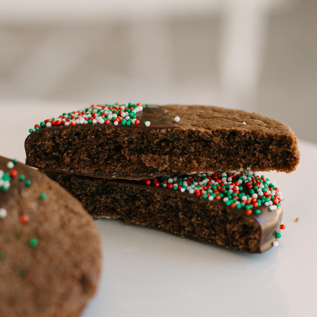 Christmas Double Chocolate Cookies