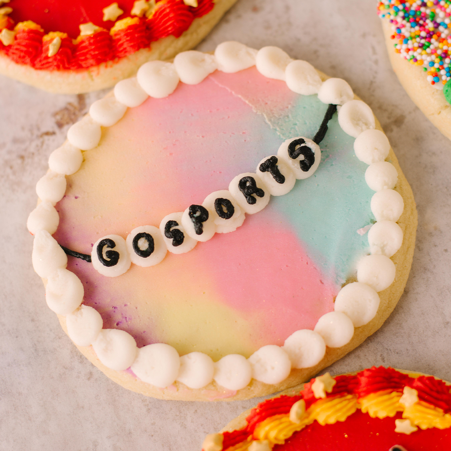 Football for the Girlies Decorated Jumbo Cookies