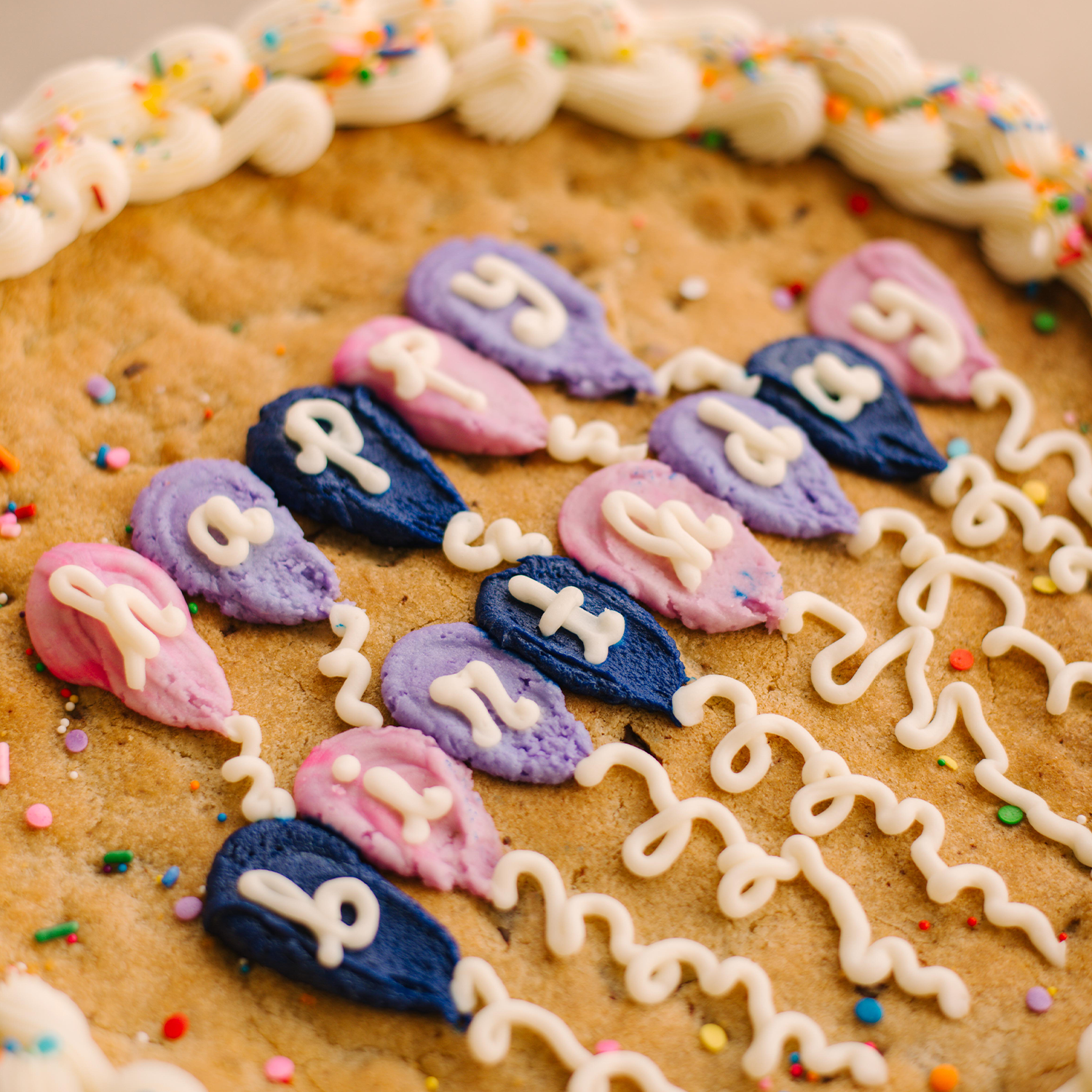 HBD Balloons 12&quot; Cookie Cake