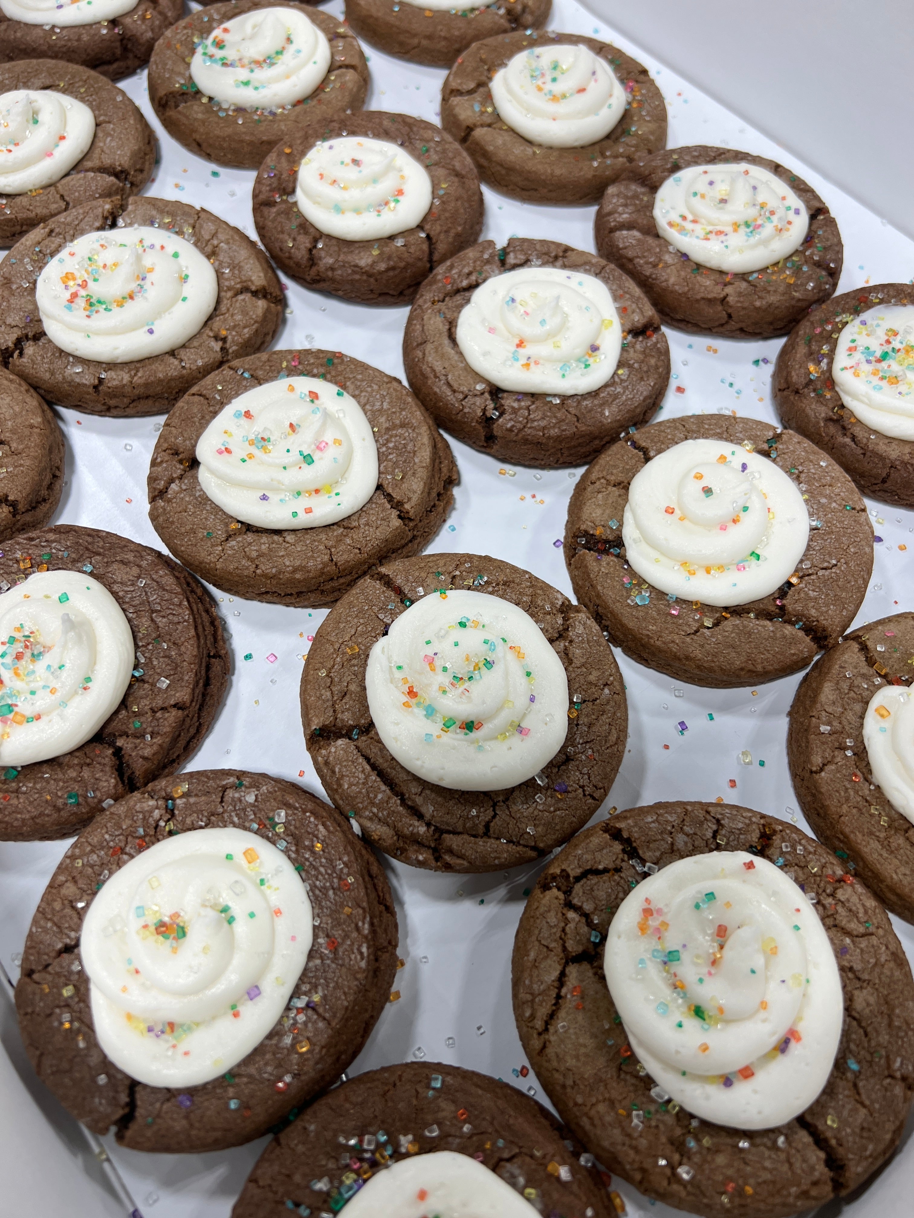Chocolate Frosted Cookies