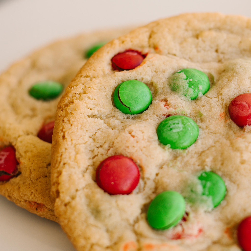 Christmas Jumbo M&M Cookies