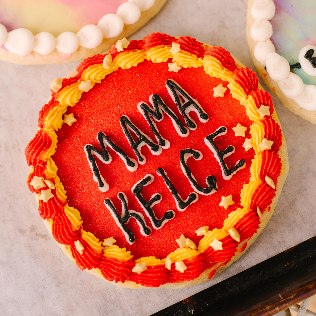 Football for the Girlies Decorated Jumbo Cookies