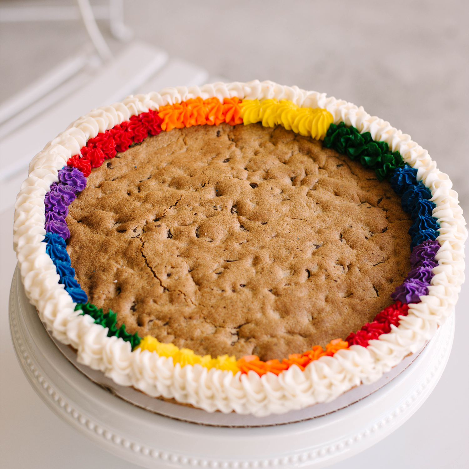 Rainbow 12" Cookie Cake