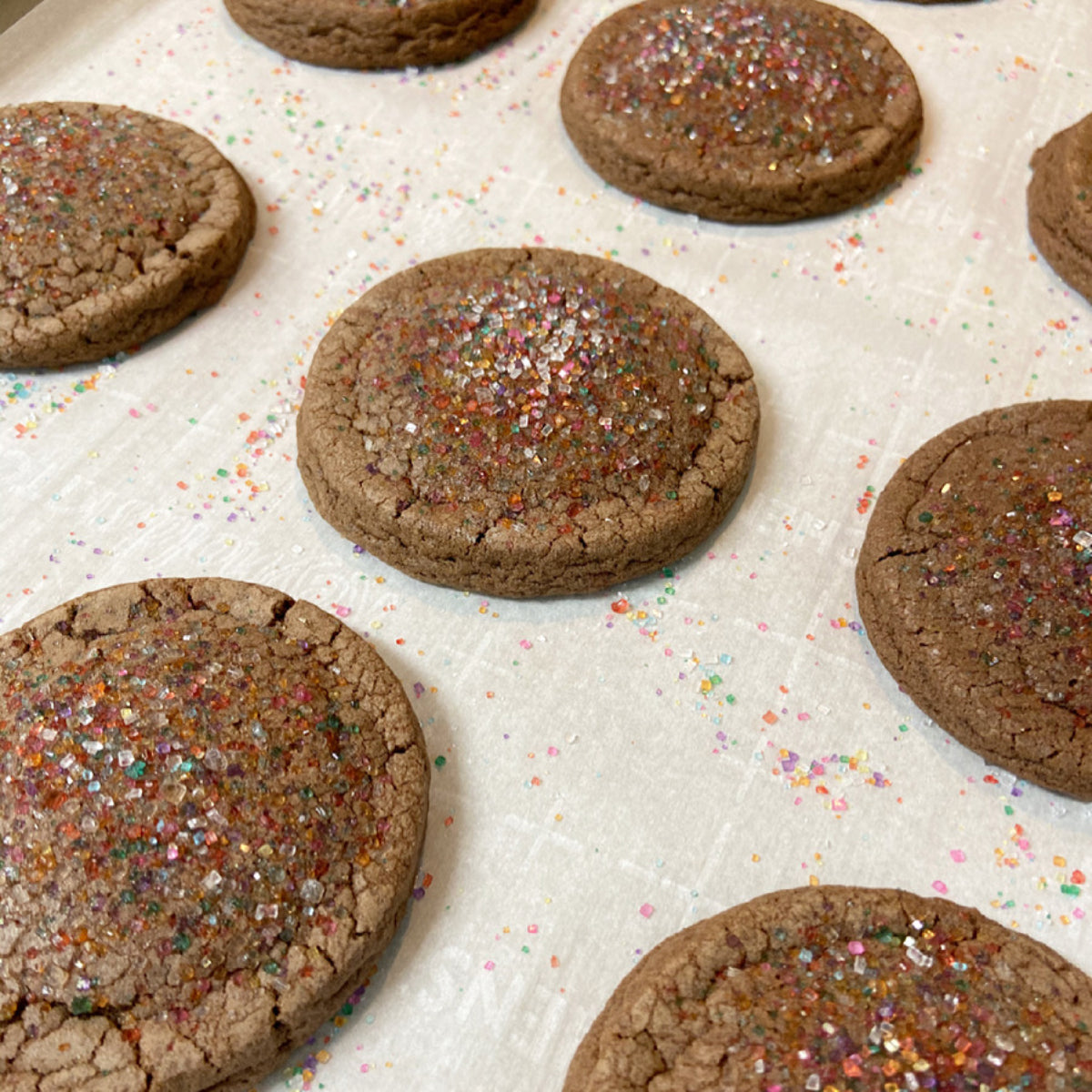 Chocolate Sparkle Cookies